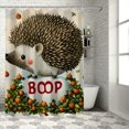 thumbnail image 1 of Orinice Hedgehog Bathroom Decor Set Colorful Luxurious Graphic Print Polyester Fabric Fashion Shower Curtain with Hooks 36x72, 1 of 7