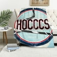 thumbnail image 1 of Orinice Hockey Sticks Puck Theme Soft Fleece Blanket for All Seasons - Lightweight Throw Blanket for Living Rooms, Sofa Decor, Cow Gifts - Super Soft Plush Blanket in Multiple Sizes 50x60in, 1 of 6