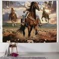 thumbnail image 1 of Orinice Horse Cowboy Tapestry Wall Hanging Unique Style Graphic Tapestries Home Wall Decor Art Living Room Bedroom Farmhouse Dorm 50x40inch, 1 of 6