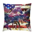 thumbnail image 1 of Orinice Horse Flag Stars and Stripes Graphic Decorative Men Women Boy Girl Room Cushion Throw Pillow Cover 24x24in, 1 of 5