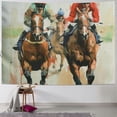 thumbnail image 1 of Orinice Horses Jockeys Red Hat Tapestry Wall Hanging Unique Style for Home Decor - Living Room, Bedroom, Farmhouse, Dorm 60x50inch, 1 of 6