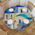 thumbnail image 1 of Orinice Impressionist Painting Round Table Cover Stain Resistant Washable Indoor Outdoor Tablecloth Kitchen Dining Wedding Parties 100% Polyester Fiber 46-50, 1 of 8