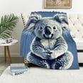 thumbnail image 1 of Orinice   Kids Cute Koala Sherpa Blanket,Kawaii Animals Koalas Throw Blanket,Boys Girls Bedroom Room Decor,Cartoon Animal Plush Blanket,Koalas Fuzzy Blanket for Sofa Bed Couch   40x50in, 1 of 6