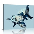 thumbnail image 1 of Orinice  Koi Fish Poster - Retro Aquatic Print - Ocean Art - Fish Art - Sea Art - Marine Life Art - Abstract Art - Chic Boho Art - Ocean or Beach House Nautical Decor  20x16in, 1 of 6