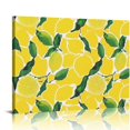 thumbnail image 1 of Orinice Lemons Leaves Fine Art Aesthetic Poster & Print Wall Painting for Classroom Kitchen Office Farmhouse Bathroom Room Decor Pictures Wall Art Painting Art Modern Canvas Prints, 1 of 6