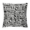 thumbnail image 1 of Orinice Letters and Numbers Graphic Decorative Throw Pillow Cover for Home Couch Living Room Bed Sofa 12x12in, 1 of 5