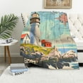 thumbnail image 1 of Orinice Lighthouse Compass Map Warm Lightweight Blanket Soft Fleece Throw Blanket for All Seasons - Decorative Cow Gifts Blanket for Living Rooms Sofa - Multiple Sizes Available 50x60in, 1 of 6