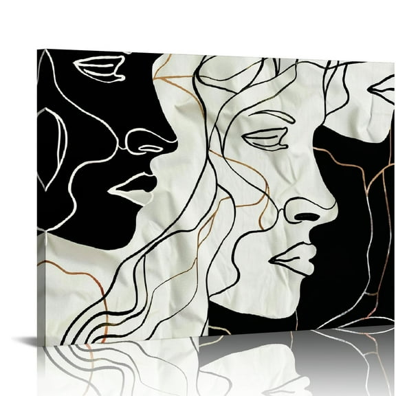 Orinice Line Art Wall Decor Abstract Art Minimalist Wall Art Line Art Picasso Line Drawing Modern Boho Decor Boho Prints Minimalist Line Art UNFRAMED 20x16in