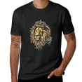 thumbnail image 1 of Orinice Lion Crown Silk Style Men's Graphic T-Shirt Half Sleeve Tee Top XL, 1 of 3