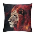 thumbnail image 1 of Orinice Lion Stars Graphic Decorative Throw Pillow Cover for Home Couch Living Room Bed Sofa - High-Quality Pillowcase 1PC 12x12in, 1 of 5