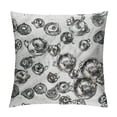 thumbnail image 1 of Orinice Metallic Art Graphic Decorative Throw Pillow Cover for Home Couch Living Room Bed Sofa - Short Plush Pillow Case 1PC 24x24in, 1 of 5