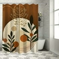 thumbnail image 1 of Orinice  Mid Century Abstract Boho Shower Curtain Set Retro Orange Shower Curtain Bathroom Set with Rugs Summer Shower Curtains for Bathroom with Carpet Bath Mat Toilet Rugs(Boho) 36x72, 1 of 7