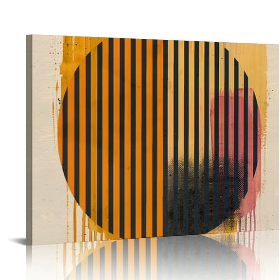 Orinice  Mid Century Modern Abstract Art PrintsGeometric Minimalist Midcentury Mod Wall Art Decor, Unframed  16x12in