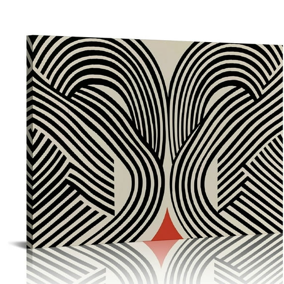 Orinice Mid Century Modern Bauhaus Wall Art Black and White Geometric Poster Bauhaus Art Print Bauhaus Abstract Geometric Wall Art Minimalist Geometric Painting Bauhaus Exhibition Poster 16x12in