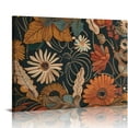 thumbnail image 1 of Orinice  Mid Century Modern Decor, Flowers Bouquet Wall Art for Living Room, Abstract Floral for Bedroom, Tan Boho Botanical Artwork Prints.  16x12in, 1 of 6