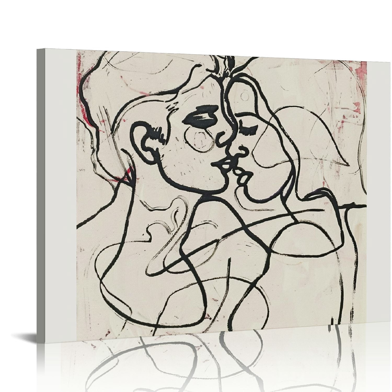 Orinice Minimalist Line Art Print Abstract Women Line Poster Black and ...