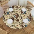thumbnail image 1 of Orinice Monkeys Round Tablecloth Stain Resistant and Washable, Perfect for Indoor and Outdoor Use, Kitchen, Dining, Wedding, Parties - 100% Polyester Fiber 42-46, 1 of 8