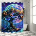 thumbnail image 1 of Orinice Moon Fantasy Art Bathroom Decor Set Colorful Luxurious Graphic Print Polyester Fabric Shower Curtain Set with Hooks 60x72, 1 of 7