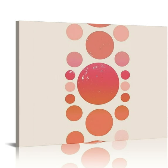 Orinice Moon Phases Wall Art Terracotta Geometric Shapes UNFRAMED Minimalist Contemporary Artwork for Living Room Bedroom Bathroom Home Office Picture Gallery 20x16in