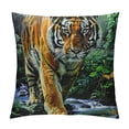thumbnail image 1 of Orinice Moonlight Tiger Throw Pillow Cover Couch Pillow Case Square Outdoor Pillow Sofa Bed Pillowcase Decorative White, 1 of 5