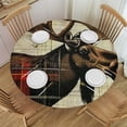 thumbnail image 1 of Orinice Moose Round Table Cover Stain Resistant Washable Indoor Outdoor Tablecloth Kitchen Dining Wedding Parties 100% Polyester Fiber 54-58, 1 of 8