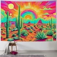 thumbnail image 1 of Orinice  Mountain Tapestry Sun Tapestry Desert Cactus Tapestry Nature Landscape Tapestry Space Planet Aesthetic Stars Tapestry Wall Hanging for Bedroom(51.2 x 59.1 inches) 50x40inch, 1 of 6