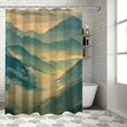 thumbnail image 1 of Orinice Mountains Foggy Sky Forest Bathroom Decor Set with Hook Shower Curtain for Bathroom Decorating Chic Modern Bathroom Decoration - Multi Size Luxury Graphic Print, 1 of 7
