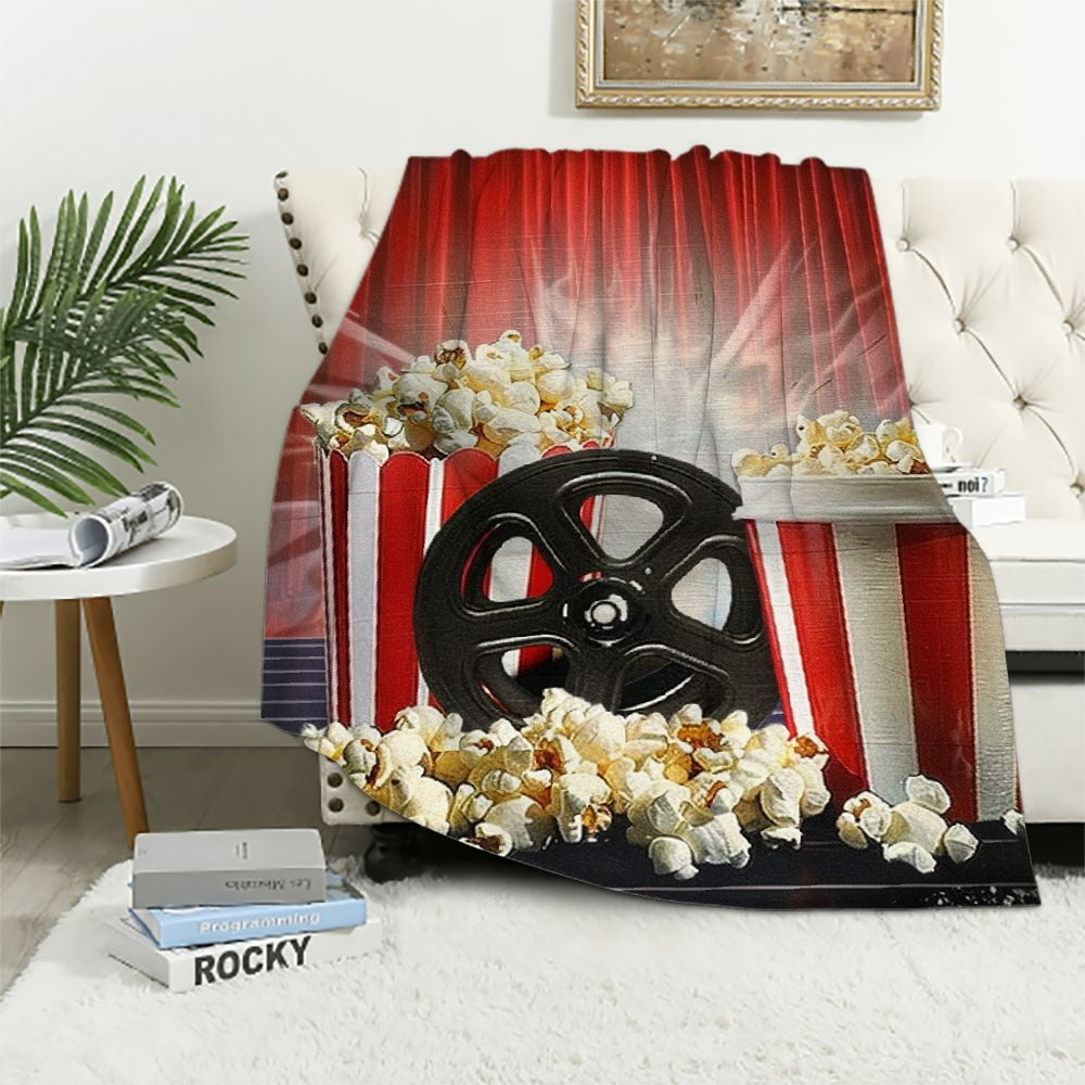 Broadway Movie Musical Flannel Throw Blanket - Soft Cozy 50x40 Inch Blanket For Bed, Couch, Car & Travel