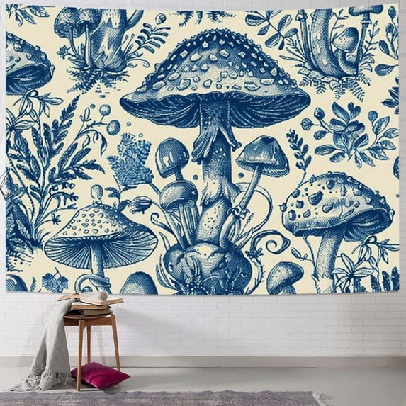 Orinice Mushroom Tapestry Wall Hanging Unique Style Graphic Tapestries for Home Wall Decor Living Room Bedroom Apartment Farmhouse Dorm Art 40x30inch