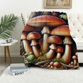 thumbnail image 1 of Orinice Mushrooms Warm Lightweight Blanket Soft Fleece Blankets Throw Blanket for All Seasons Living Rooms Sofa Decor Cow Gifts Blanket Long-lasting Comfort 60x80in, 1 of 6