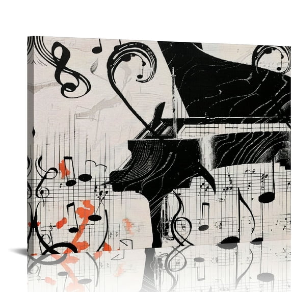 Orinice Musical Notes Fine Art Aesthetic Poster & Print Wall Painting for Home Decor 20x16in