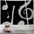 thumbnail image 1 of Orinice Musical Notes Treble Grunge Tapestry Wall Hanging Unique Style Art for Home Decor Living Room Bedroom 50x40inch, 1 of 6