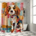 thumbnail image 1 of Orinice Naive Art Bathroom Decor Set Colorful Luxurious Graphic Polyester Fabric Fashion Shower Curtain with Hooks 69x72, 1 of 7