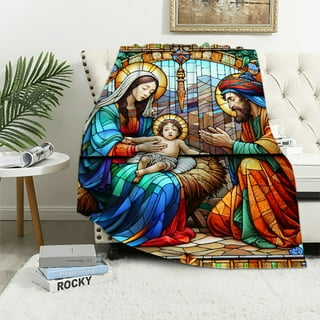 Nativity throw blanket hotsell