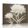 thumbnail image 1 of Orinice Neutral Botanical Wall Art Prints Rustic Farmhouse Botanical Floral Wall Decor Beige Flower Plant Wall Decor Canvas Painting, Minimalist Boho Wall Art for Living Room Bedroom Kitchen, 20x16in, 1 of 6