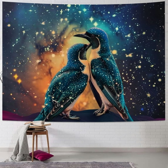 Orinice Night Sky Tapestry Wall Hanging Unique Style Graphic Tapestries Home Wall Decor Art for Living Room Bedroom Apartment Farmhouse Dorm 40x30inch