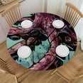 thumbnail image 1 of Orinice Octopus Round Table Cover Stain Resistant Washable Indoor Outdoor Tablecloth Kitchen Dining Wedding Parties Full Width Single-Sided Printing 100% Polyester Fiber 31-35, 1 of 8