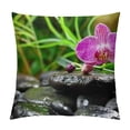 thumbnail image 1 of Orinice Orchid Graphic Decorative Cushion Throw Pillow Cover for Home, Sofa, Bedroom - Square Pillow Case 1PC 24x24in, 1 of 5