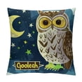 thumbnail image 1 of Orinice Owl Stars Graphic Decorative Throw Pillow Cover Aesthetic Decor Square 1PC for Home Couch Living Room Bed Sofa 20x20in, 1 of 5