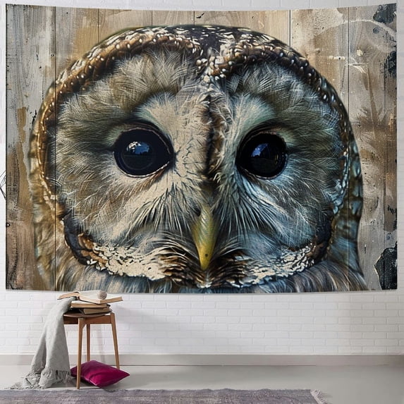 Orinice Owl Tapestry Wall Hanging Unique Style Graphic Tapestries Home Wall Decor Art for Living Room Bedroom Dorm Apartment Farmhouse Decoration 40x60inch