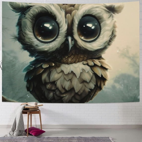 Orinice Owl Tapestry Wall Hanging Unique Style Graphic Tapestries Home Wall Decor Art for Living Room Bedroom Apartment Farmhouse Dorm 40x60inch