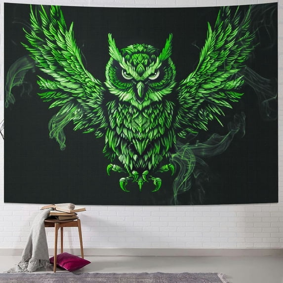 Orinice Owl Tapestry Wall Hanging Unique Style Graphic Tapestries for Home Wall Decor Art Living Room Bedroom 40x30inch