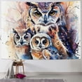 thumbnail image 1 of Orinice Owls Watercolor Fantasy Art Tapestry Wall Hanging Unique Style Graphic Tapestries for Home Wall Decor Living Room Bedroom Dorm 50x40inch, 1 of 6