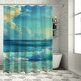 thumbnail image 1 of Orinice Palm Tree Waves Beach Bathroom Decor Set with Hooks, Colorful Luxurious Graphic Print Polyester Fabric Fashion Shower Curtain for Home Bathtubs Decoration 60x72, 1 of 7