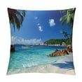 thumbnail image 1 of Orinice Palm Trees Graphic Decorative Cushion Throw Pillow Cover for Home Couch Living Room Bed Sofa 22x22in, 1 of 5