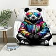 thumbnail image 1 of Orinice Panda Bear with Human-Like Features Warm Lightweight Blanket Soft Fleece Blankets for All Seasons - Exquisite Gifts 40x50in, 1 of 6