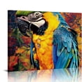 thumbnail image 1 of Orinice Parrot Branch Colorful Fine Art Aesthetic Poster & Print Wall Painting for Classroom Kitchen Office Farmhouse Bathroom Room Decor Pictures Wall Art Painting Canvas Wall Art Canvas, 1 of 6