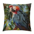 thumbnail image 1 of Orinice Parrot Branch Tree Graphic Decorative Throw Pillow Cover for Home Couch Living Room Bed Sofa - 1PC 24x24in, 1 of 5