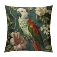 thumbnail image 1 of Orinice Parrot Flowers Graphic Decorative Throw Pillow Cover for Home Couch Living Room Bed Sofa 24x24in, 1 of 5