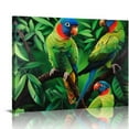 thumbnail image 1 of Orinice Parrots Tree Branch Leaves Fine Art Aesthetic Poster & Print Wall Painting for Classroom Kitchen Office Farmhouse Bathroom Room Decor Canvas Prints Wall Art Living Room Bedroom Home, 1 of 6
